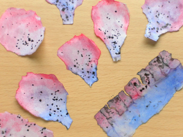 watercolour paper flower tutorial
