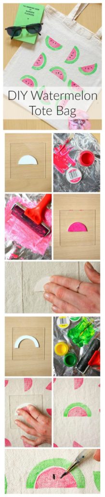 Watermelon Print Bag DIY Tutorial