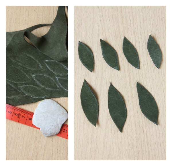 Autumn Leaf Leather Bag Charm