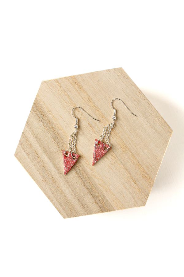 Glitter Varnish Earrings