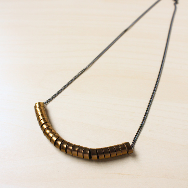 Coiled Flat Wire Cure Necklace