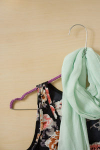 Yarn Covered Clothes Hanger DIY