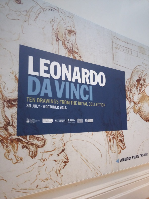 Leonardo daVinci Ten Drawing Exhibition at Nottingham Castle