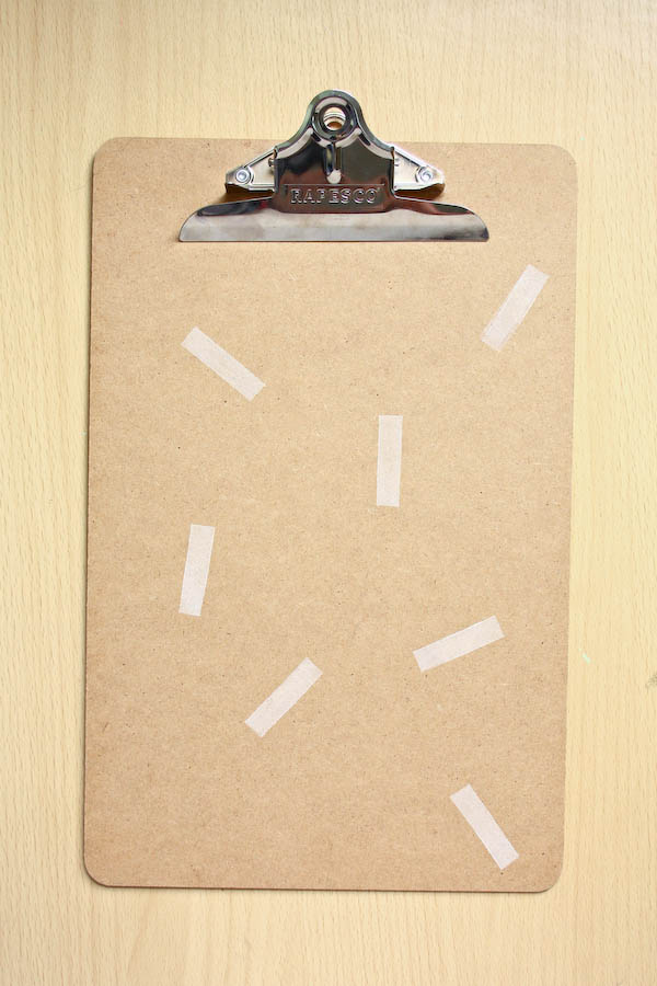 Confetti Print Clipboard DIY