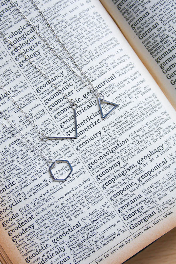 Geometric Silver Jewellery by Make and Fable