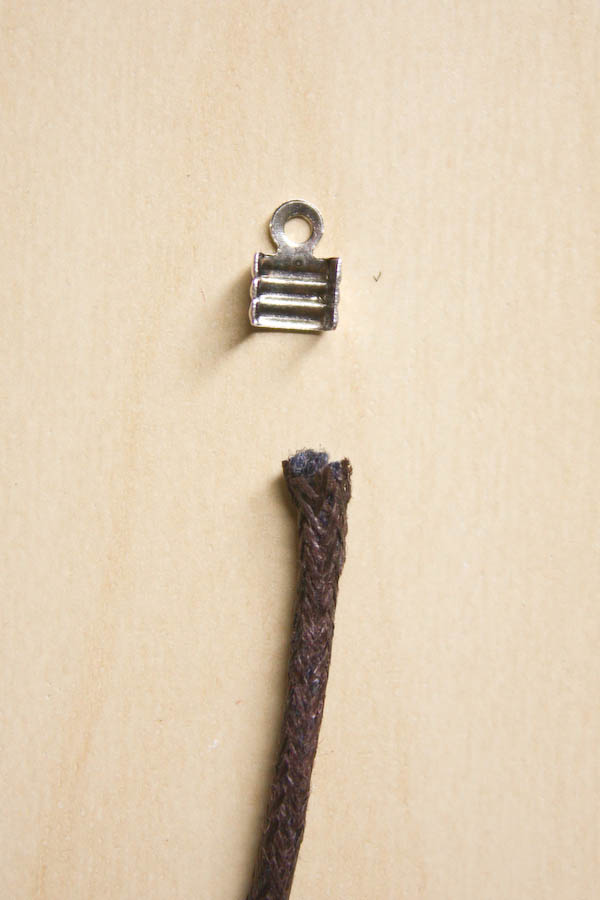 How To Finish Cord Jewellery with Fold Over Ends by Make and Fable