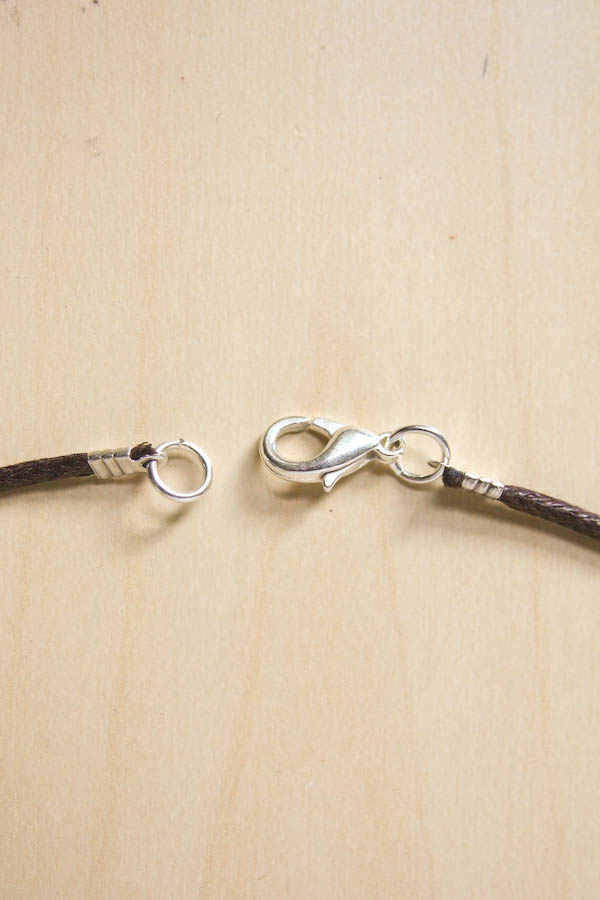 How To Finish Cord Jewellery with Fold Over Ends by Make and Fable
