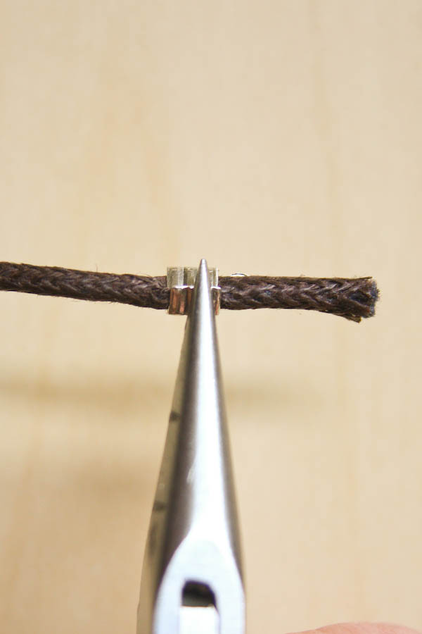 How To Finish Cord Jewellery with Fold Over Ends by Make and Fable