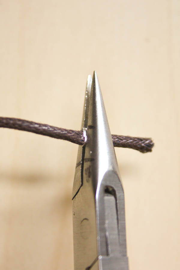How To Finish Cord Jewellery with Fold Over Ends by Make and Fable