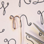 Wire Monogram Necklace DIY Tutorial by Make and Fable
