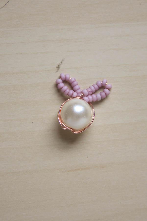 Bead Bunny Necklace DIY Tutorial by Make and Fable