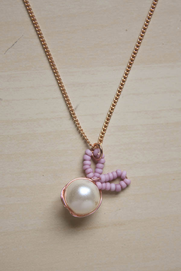 Bead Bunny Necklace DIY Tutorial by Make and Fable
