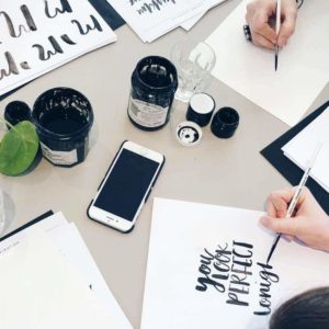 Brush lettering The Lovely Drawer