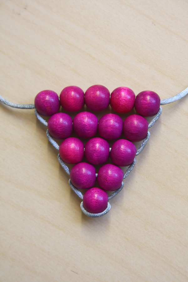 DIY Triangle Necklace Tutorial by Make and Fable