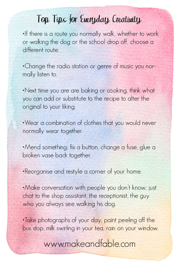 How to be more creative everyday
