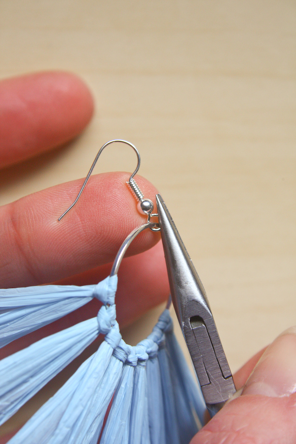 Raffia Earring DIY Tutorial by Make and Fable