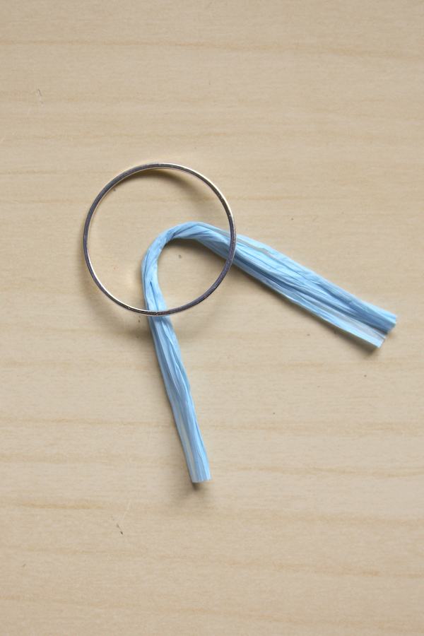 Raffia Earring DIY Tutorial by Make and Fable