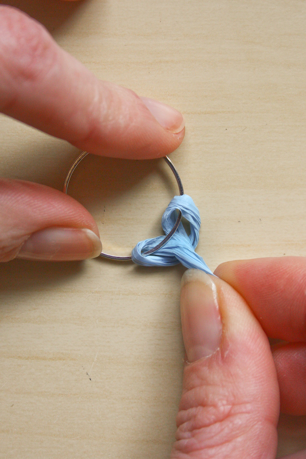 Raffia Earring DIY Tutorial by Make and Fable
