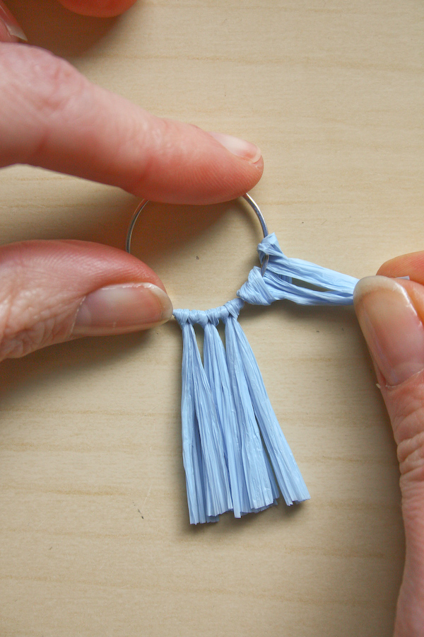 Raffia Earring DIY Tutorial by Make and Fable