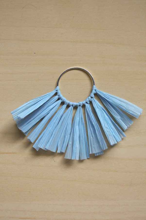 Raffia Earring DIY Tutorial by Make and Fable