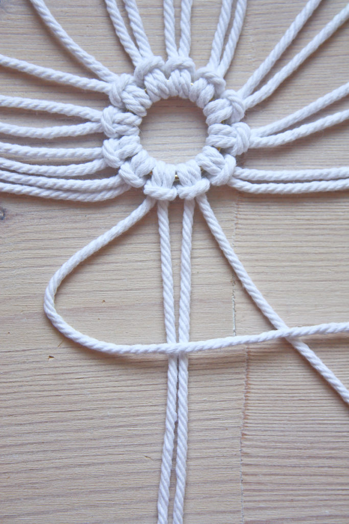Macrame Snowflake DIY Christmas tutorial by Make and Fable