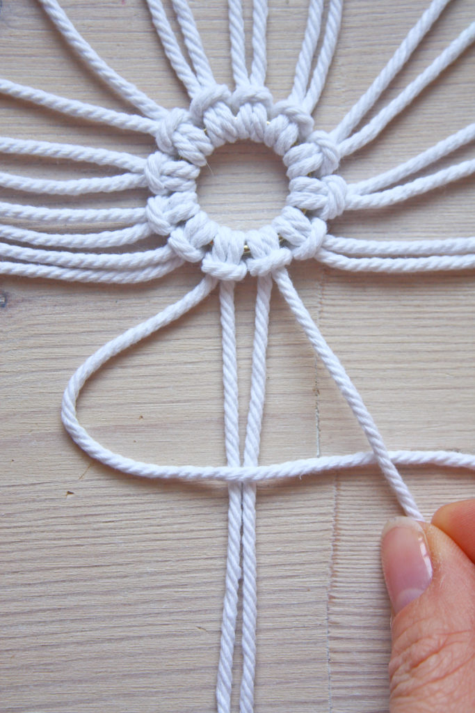 Macrame Snowflake DIY Christmas tutorial by Make and Fable