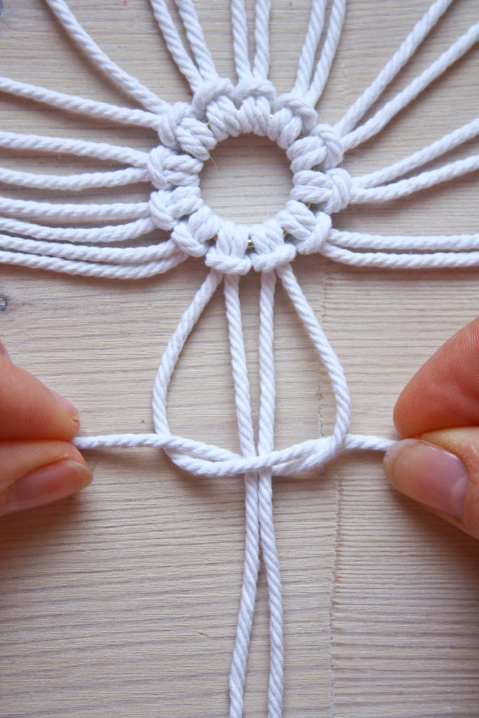 Macrame Snowflake DIY Christmas tutorial by Make and Fable