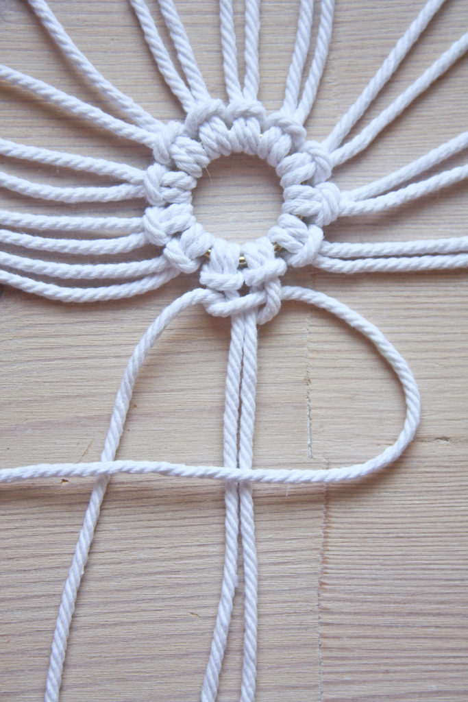 Macrame Snowflake DIY Christmas tutorial by Make and Fable