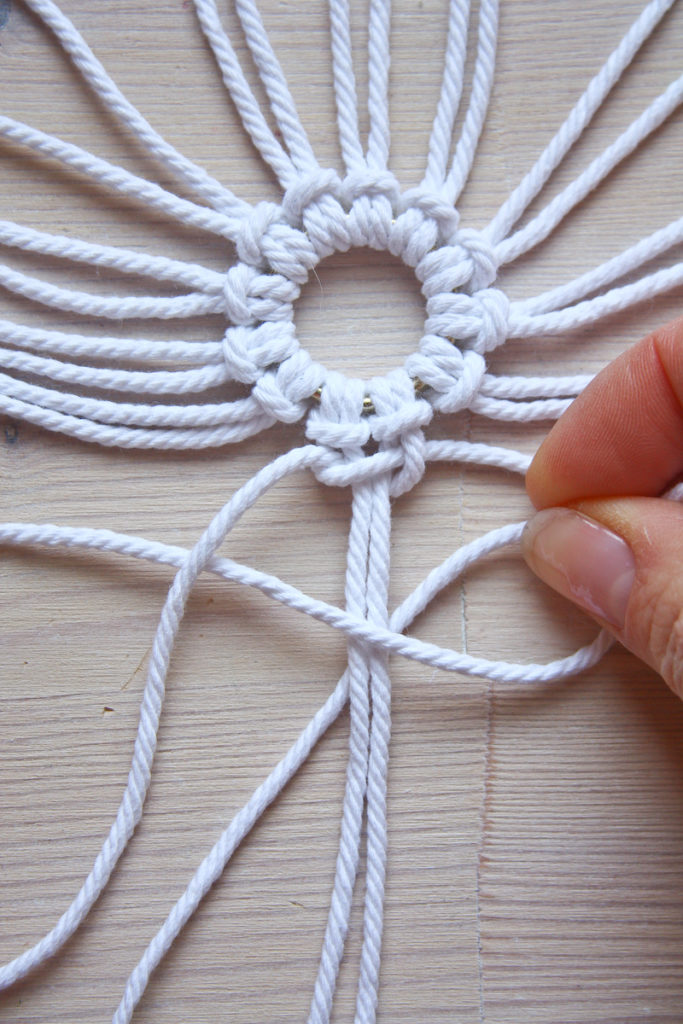 Macrame Snowflake DIY Christmas tutorial by Make and Fable