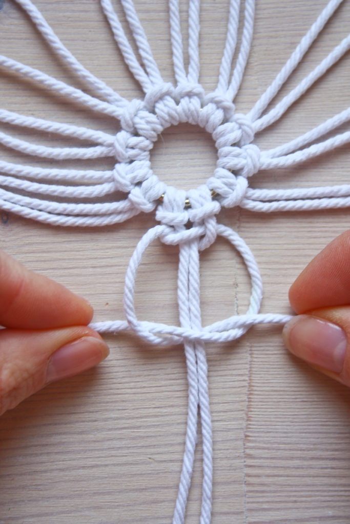 Macrame Snowflake DIY Christmas tutorial by Make and Fable