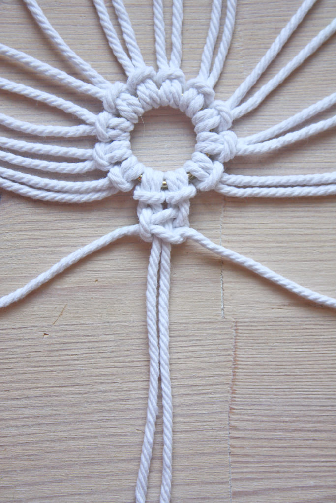 Macrame Snowflake DIY Christmas tutorial by Make and Fable