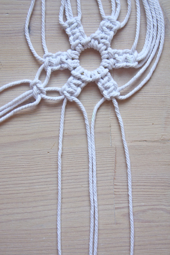 Macrame Snowflake DIY Christmas tutorial by Make and Fable