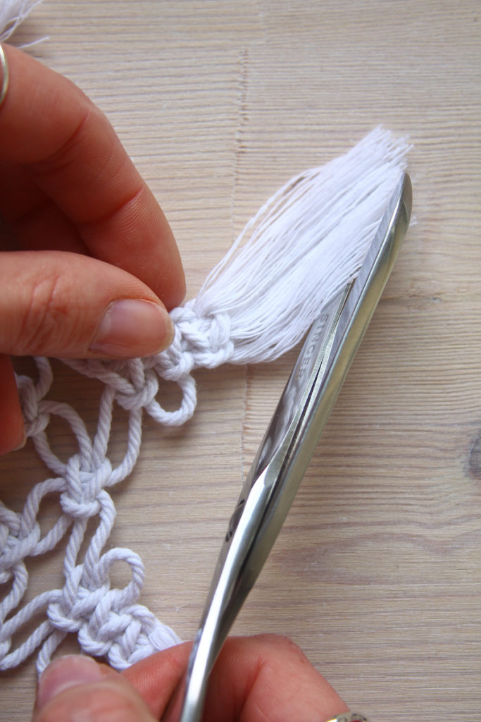 Macrame Snowflake DIY Christmas tutorial by Make and Fable