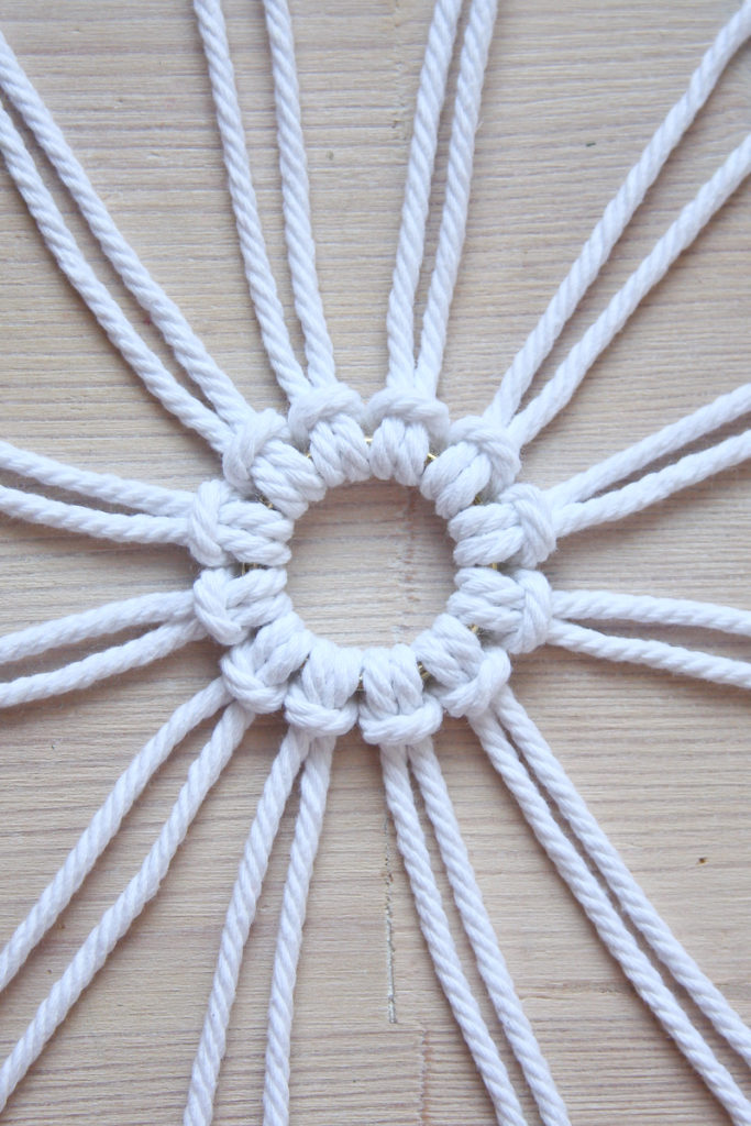Macrame Snowflake DIY Christmas tutorial by Make and Fable