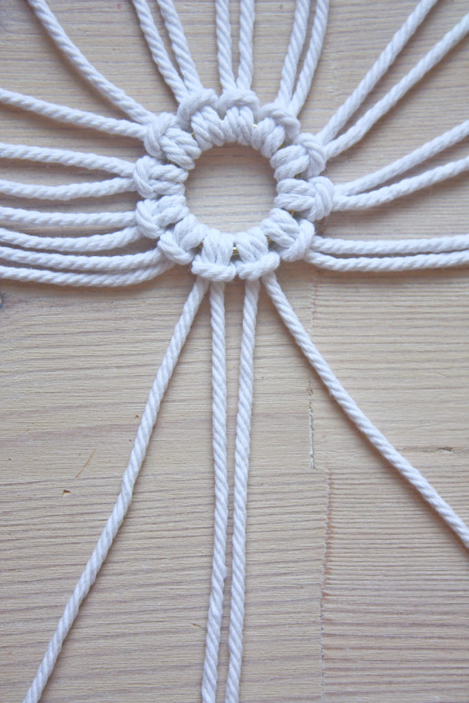 Macrame Snowflake DIY Christmas tutorial by Make and Fable