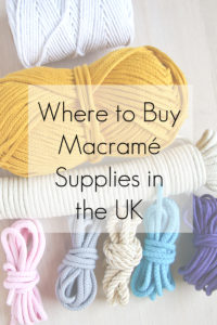 Where to buy Macrame Supplies in the UK