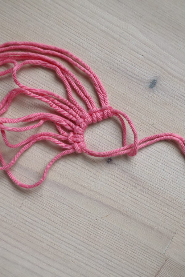 Macrame Easter Decoration tutorial by Make and Fable