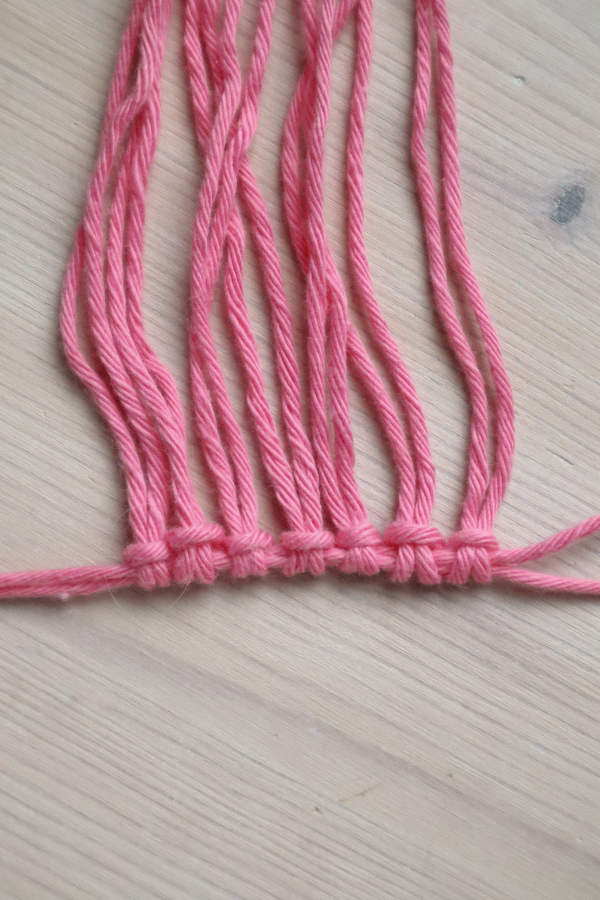 Macrame Easter Decoration tutorial by Make and Fable