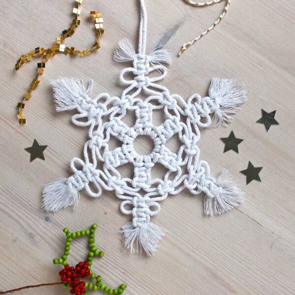 Macrame Snowflake Decoration Kit
