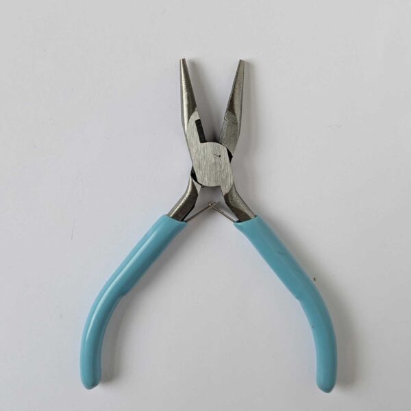 Chainnose jewellery pliers with blue handles